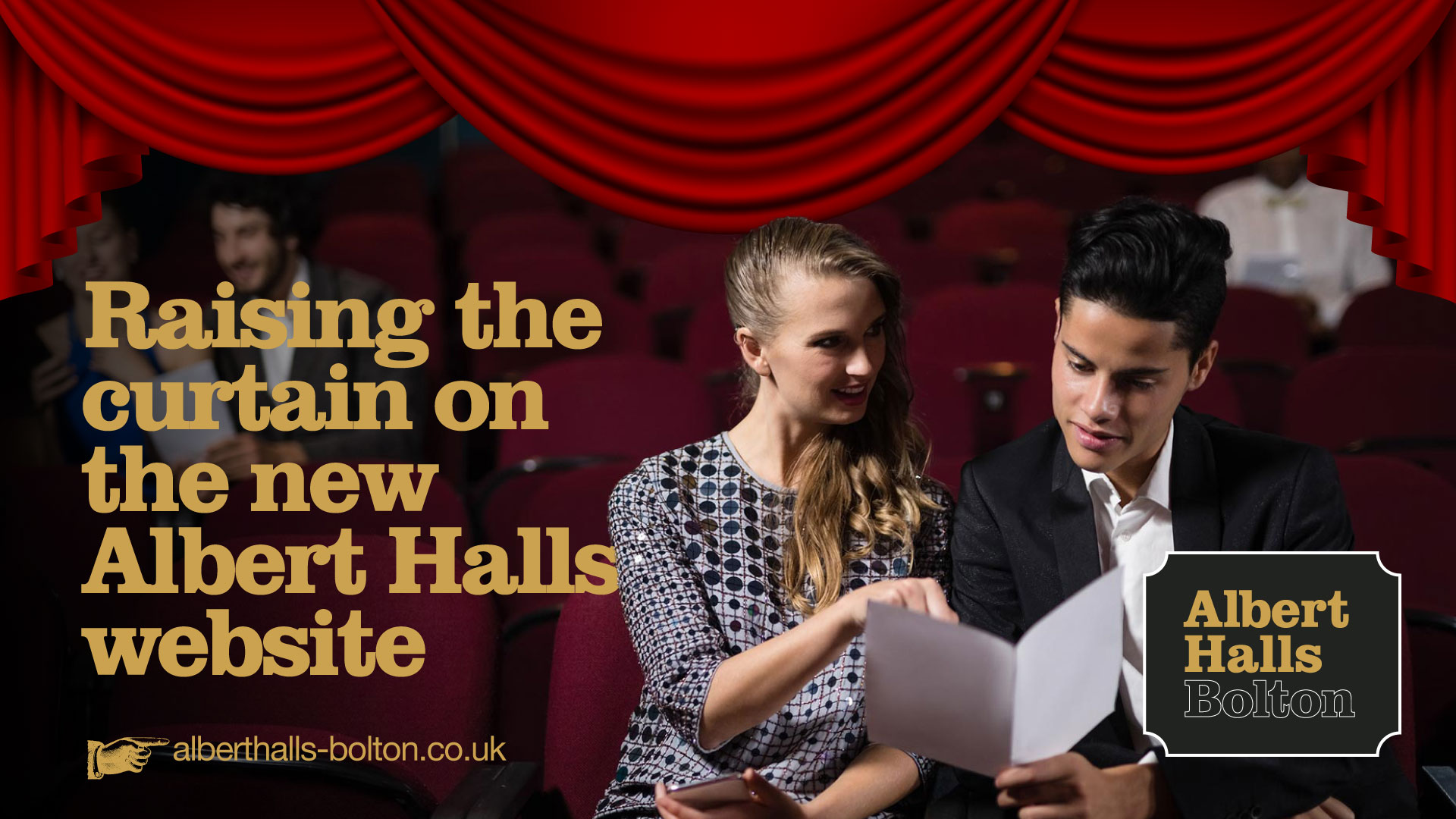 Raising the curtain on the Albert Halls website