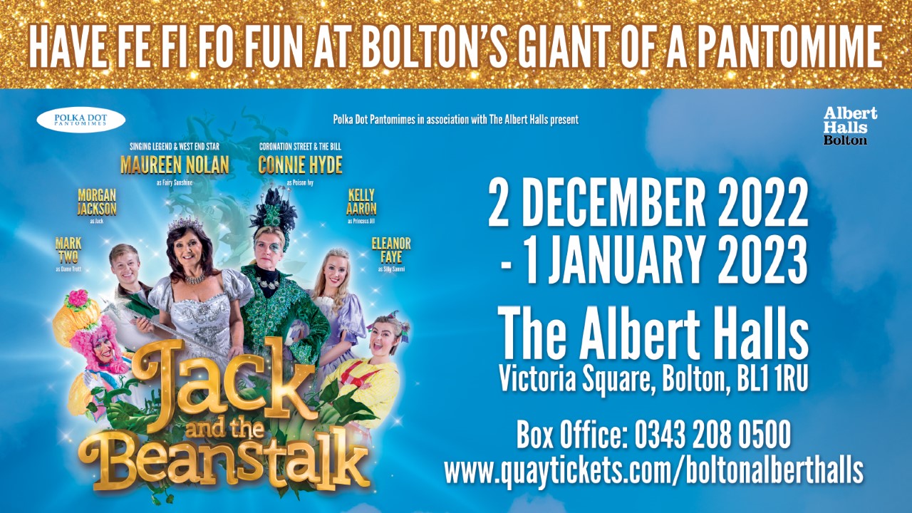 Jack & The Beanstalk Comes To The Albert Halls Bolton This Winter!