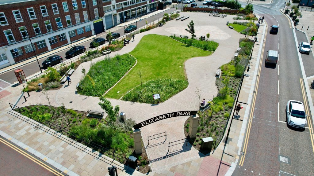 Elizabeth Park aerial view