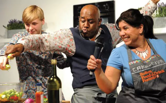 Cooking demonstration with Ainsley Harriot