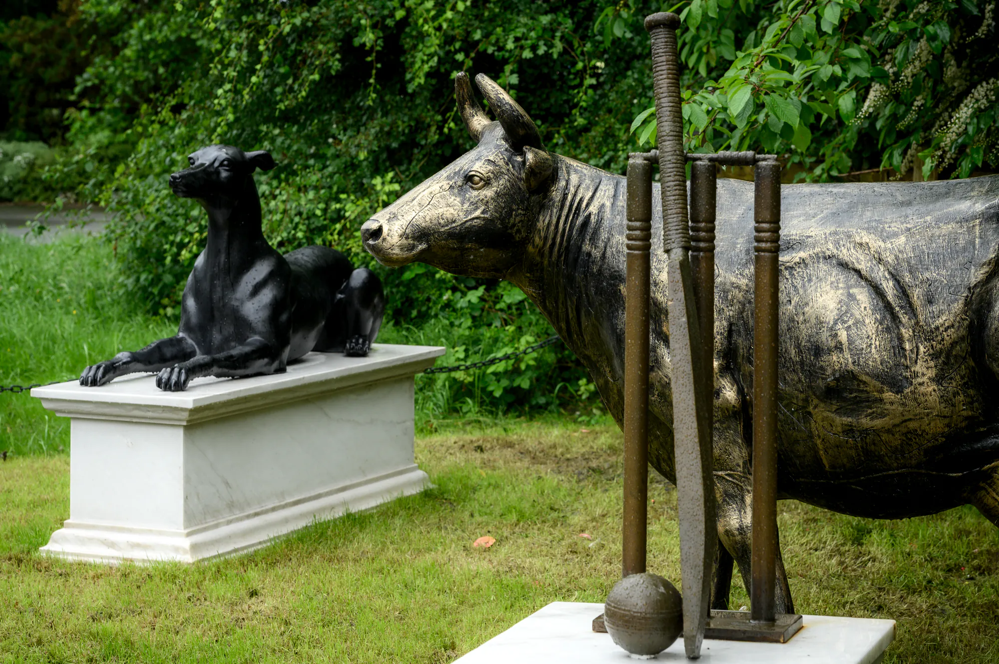 Statues officially unveiled in Westhoughton